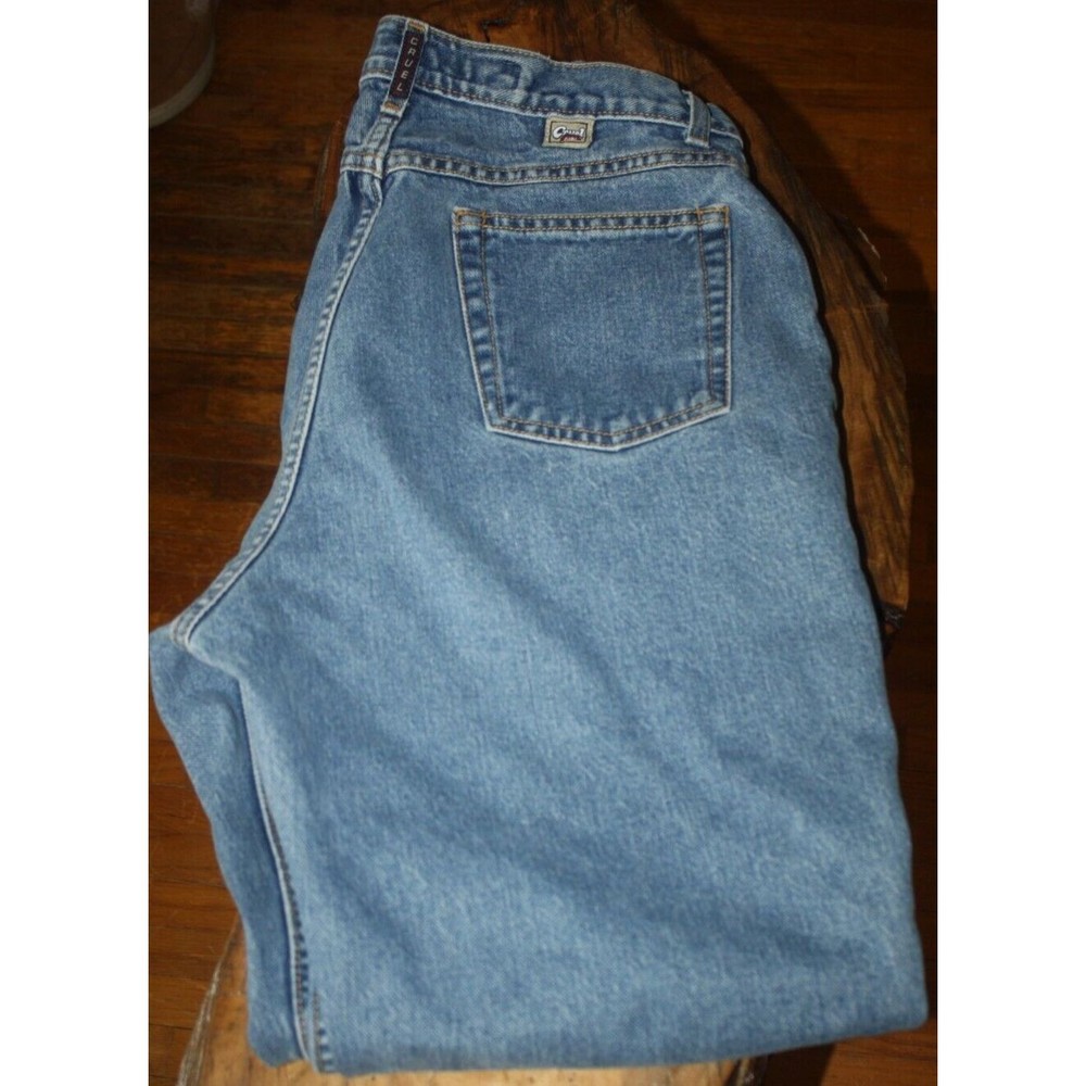 Cruel Girl Relaxed Fit Straight Leg Denim Jeans Blue Medium Wash Women's 15 Reg